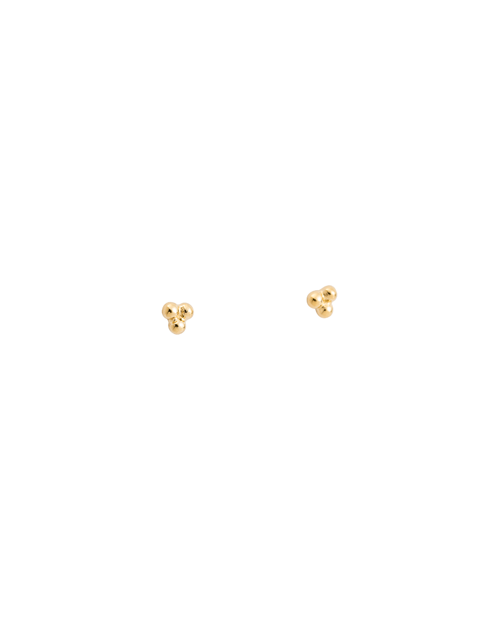 THREE DOT STUDS (GOLD) IMAGE 1