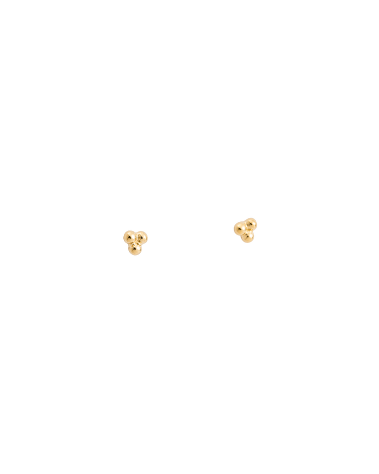 THREE DOT STUDS (GOLD) IMAGE 1