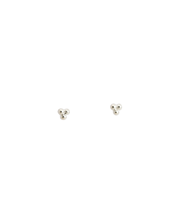 THREE DOT STUDS (STERLING SILVER) - IMAGE 1