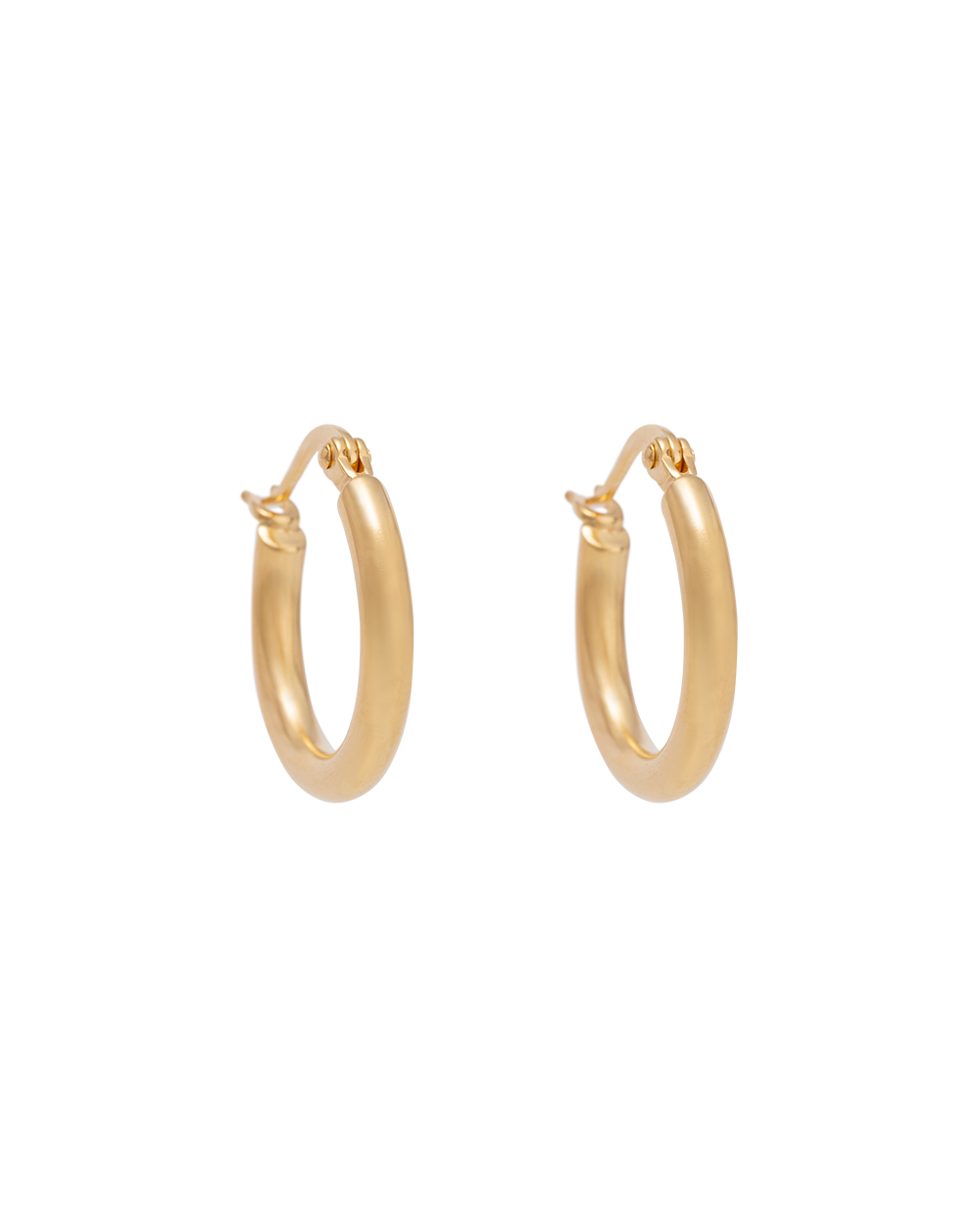 TIDAL HOOPS SMALL (18K GOLD PLATED) IMAGE 1