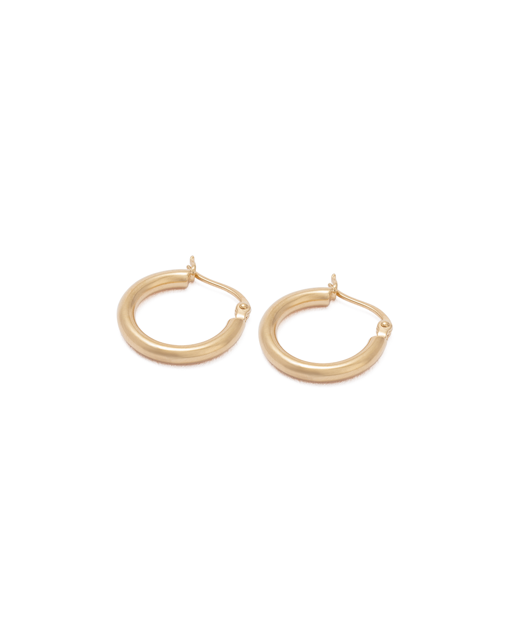 TIDAL HOOPS SMALL (18K GOLD PLATED) IMAGE 4