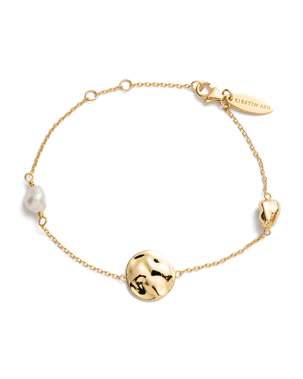 TIDAL PEARL BRACELET (18K GOLD PLATED) IMAGE 1