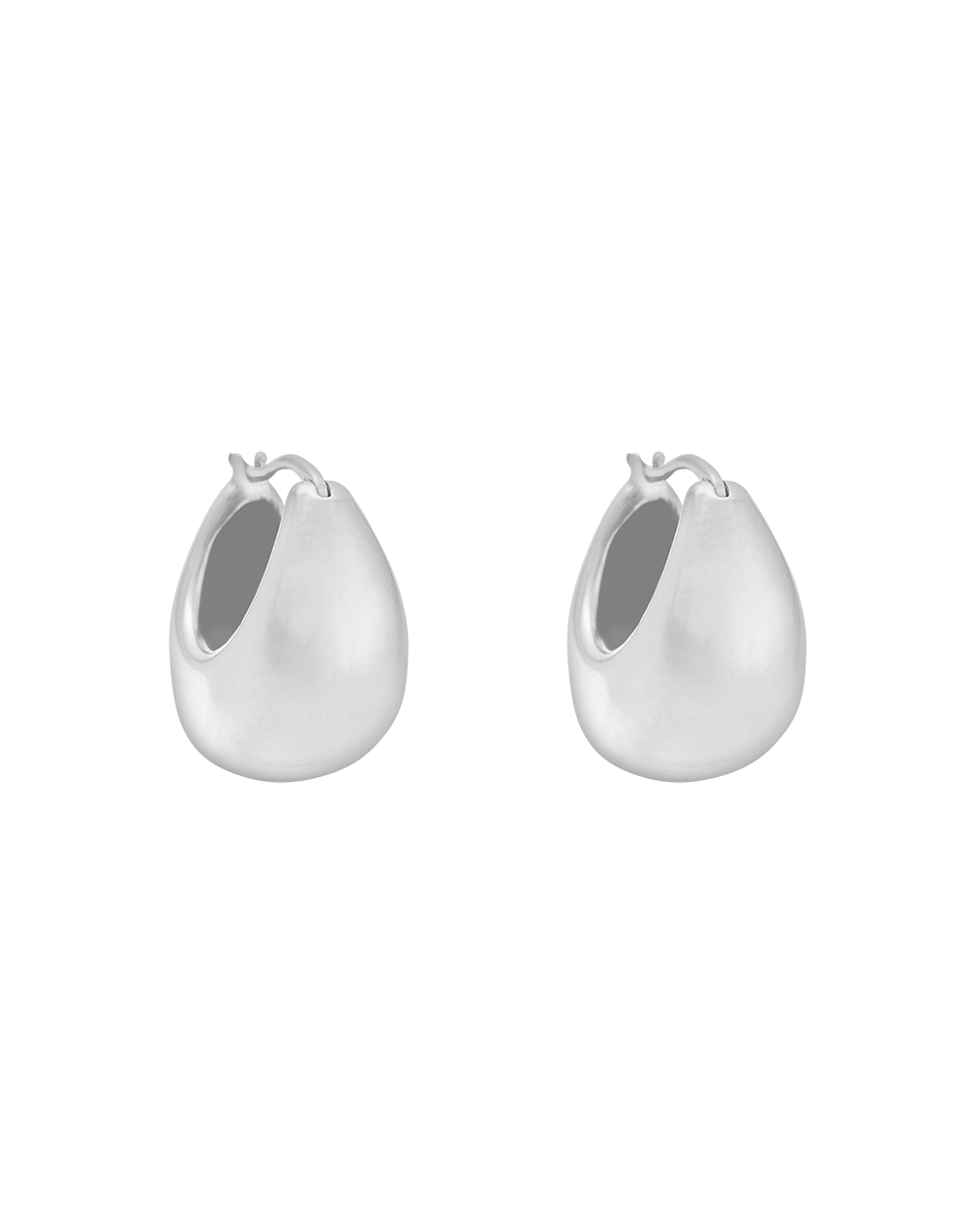 TRESOR HOOPS MEDIUM (STERLING SILVER) IMAGE 1