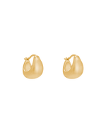 TRESOR HOOPS SMALL (18K GOLD PLATED) IMAGE 1