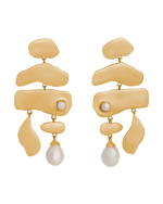 VACANZA EARRINGS (18K GOLD PLATED) IMAGE 1