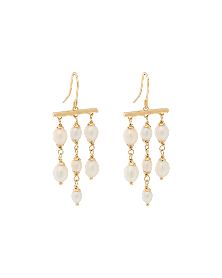 VACATION CLUSTER EARRINGS (18K GOLD PLATED)