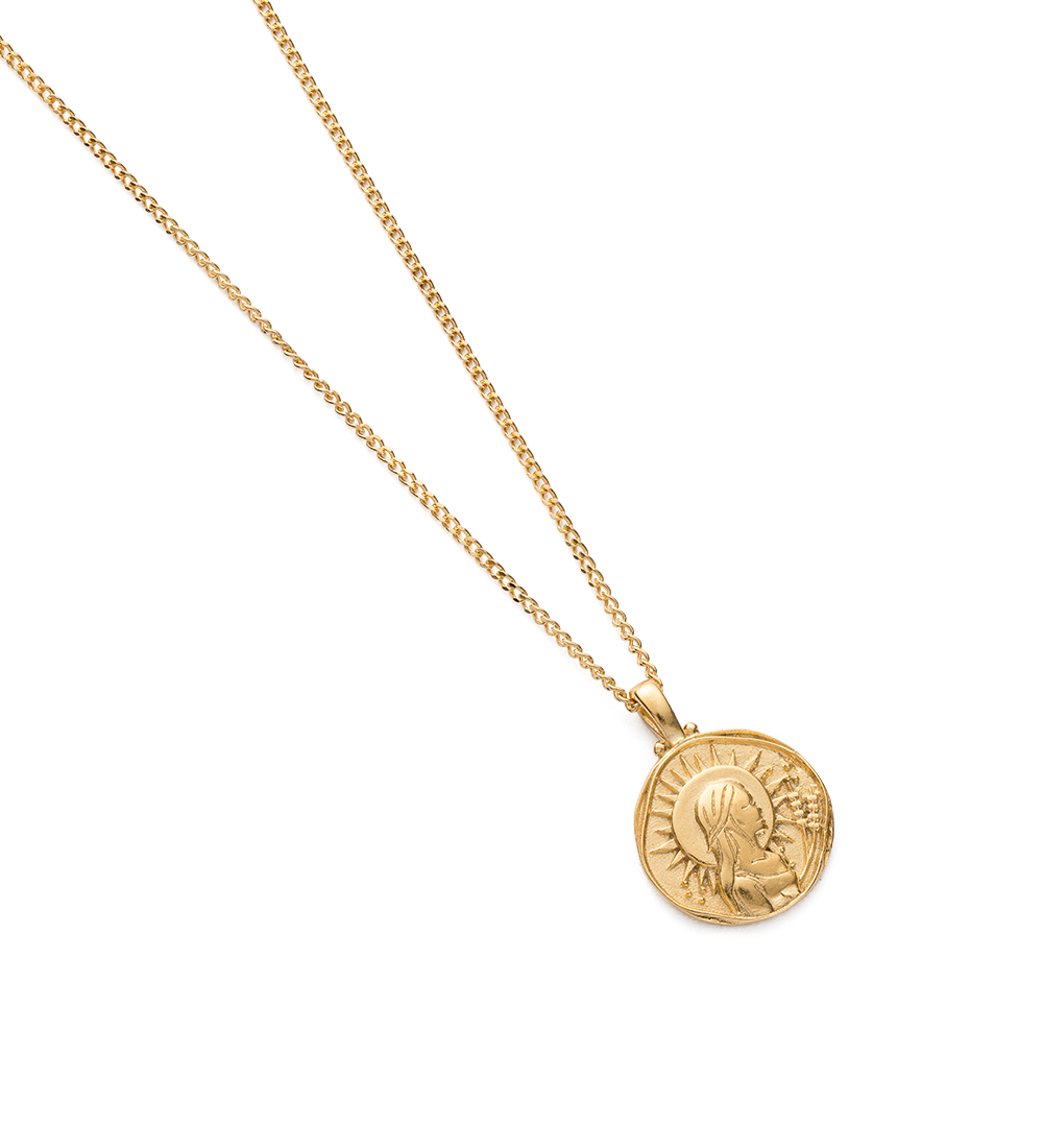 VIRGO ZODIAC NECKLACE (18K GOLD VERMEIL) IMAGE 4